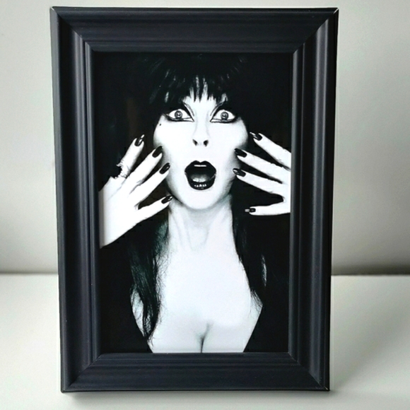 Elvira B & W Horror Queen Cult Classic Gothic Punk Rock 80s 90s - Picture 2 of 4
